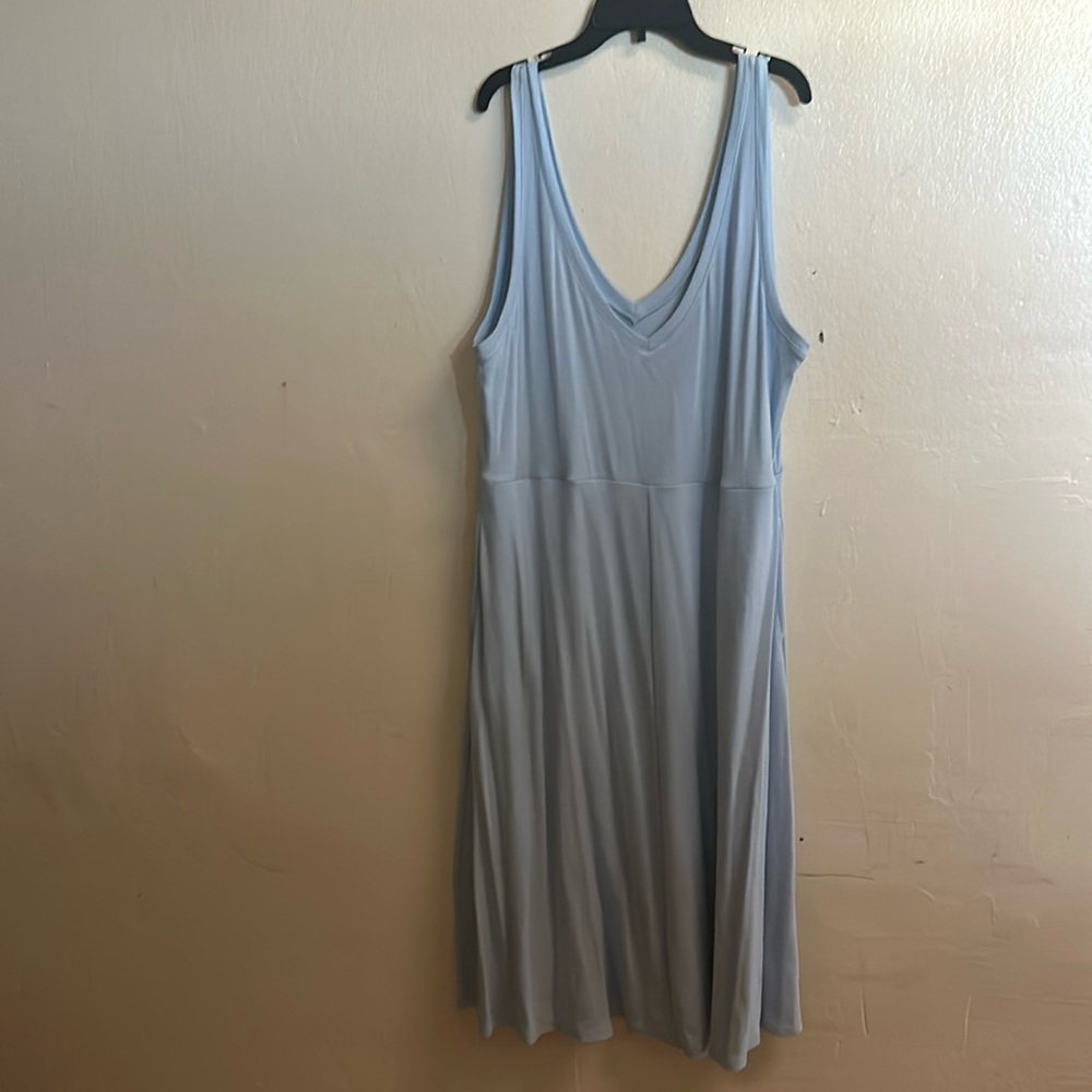 Baby Blue V-Beck Dress